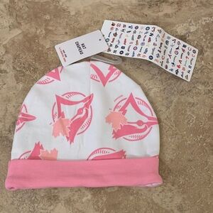 MLB Blue Jays Pink Baby Beanie 6-12 mth 17-22 lbs NEW Toronto hat toque girl